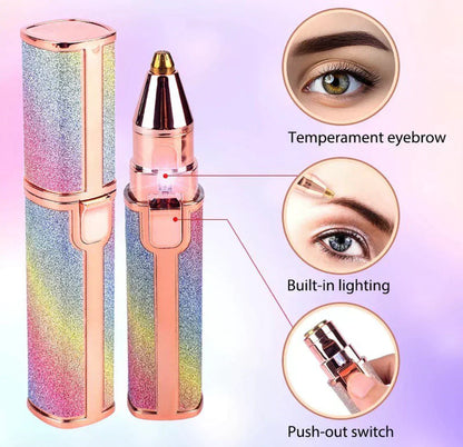 Rechargeable 2-in-1 Eyebrow & Facial Hair Trimmer